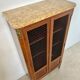 Old display case library with wire mesh from the Napoleon III period, late 19th century