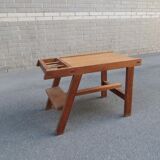 Scandinavian side table in solid teak