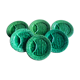 Green asparagus plates in slurry Vallauris 6 pieces