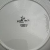 Ensemble de 9 assiettes plates Copenhague de Royal Boch