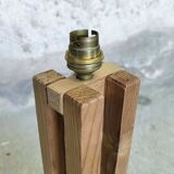 Wooden table lamp.