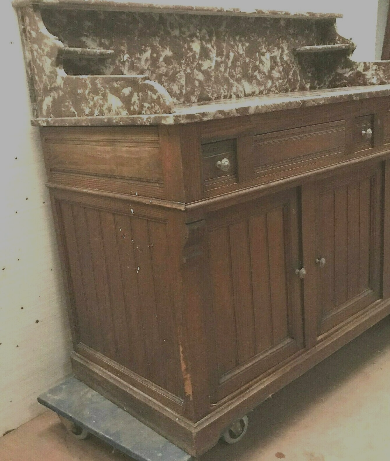 20th century solid fir washbasin unit