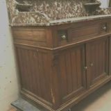 Meuble lavabo en sapin massif XX siècle