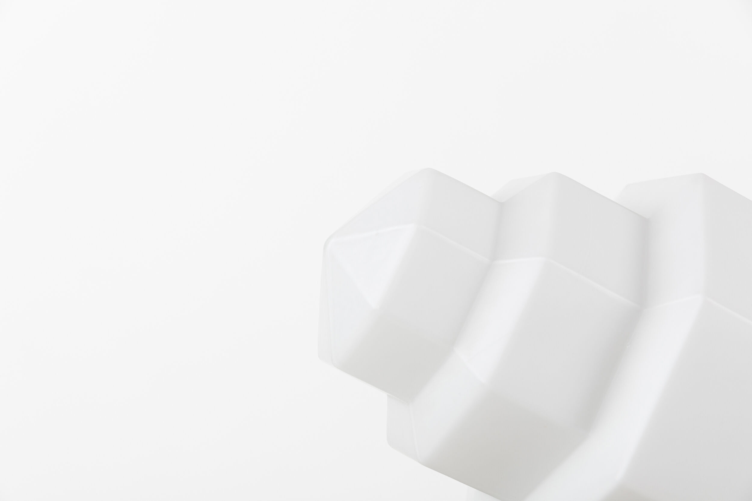 Octagonal art deco skyscraper opaline lamp