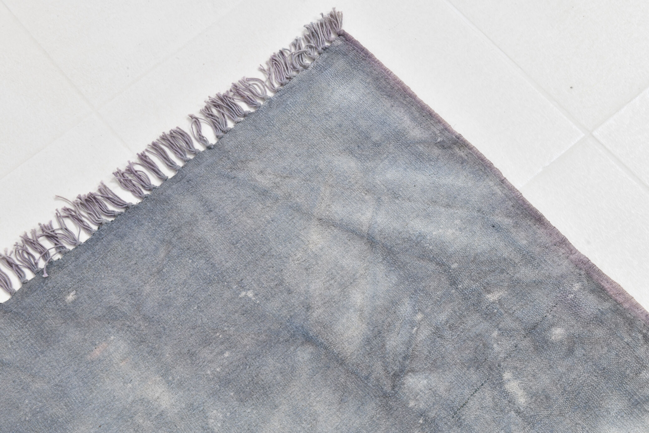5x7 distressed gray blue hemp carpet232x156cm
