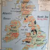 Map Vidal Lablache "the British Isles"