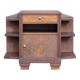 Art Deco wooden bedside table, vintage wooden furniture, side table