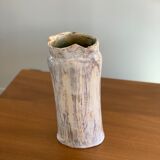 Brutalist vase signed 90