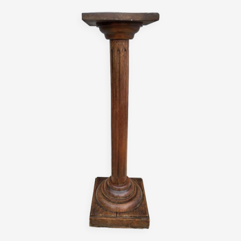 19th century fluted wooden column stand