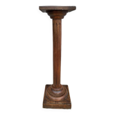 19th century fluted wooden column stand