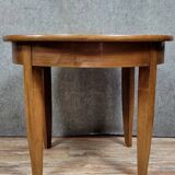 Louis XVI style round ceremonial table in walnut circa 1880
