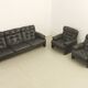 Three-seater Coronado sofa by Tobia Scarpa for B&B, Italy, 1966.