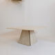 Coffee table in travertine Italian work of the 1970