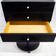 Bedside table shapes in wood and painted iron, marble details, 80s