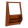 Scandinavian teak wall mirror with storage compartment, 1960s