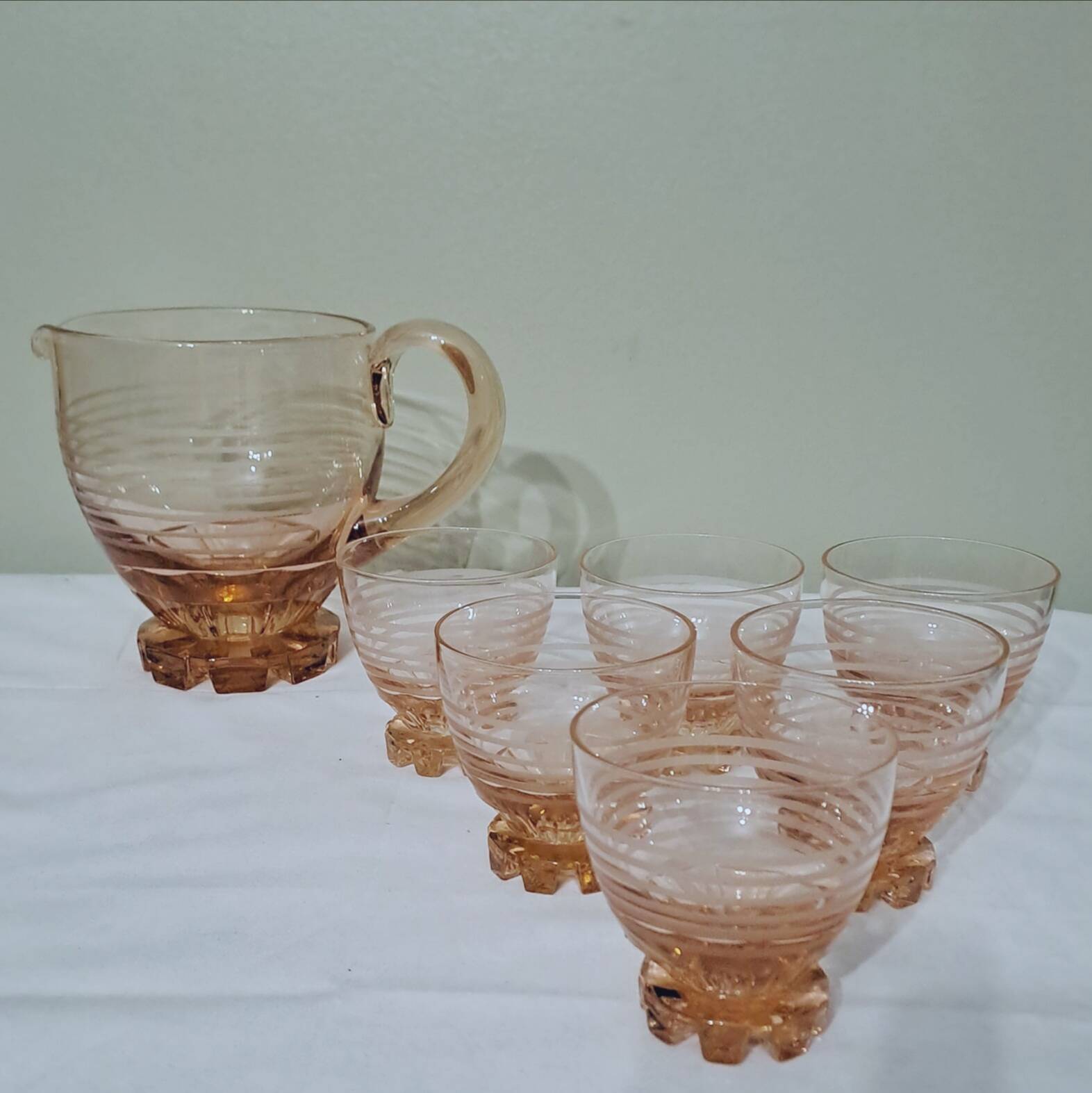 Art Deco Orangeade Service