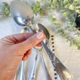 Set of 6 mismatched vintage soup spoons