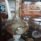 Pichet opaline marbré  vert
