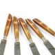 Set of knives, mid-century modern, brown bakelite, Sweden, 1950s