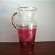 Large blown glass carafe vase
