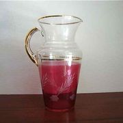 Vase carafe en verre soufflé