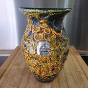 Vintage vase Cyclope Émaux de la Garrigue Fat Lava 17 cm