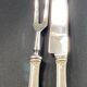 Cutting service in silver-plated metal signed Saint Médard, violin fillet model