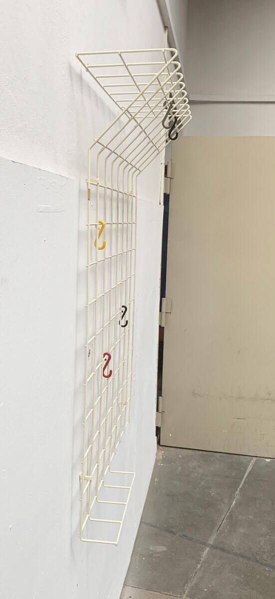 Mid-century German minimalist rope coat rack from the 1960s.