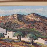 Original Swedish Oil on Canvas – “Bergsby Taragona” by Henry Eldin