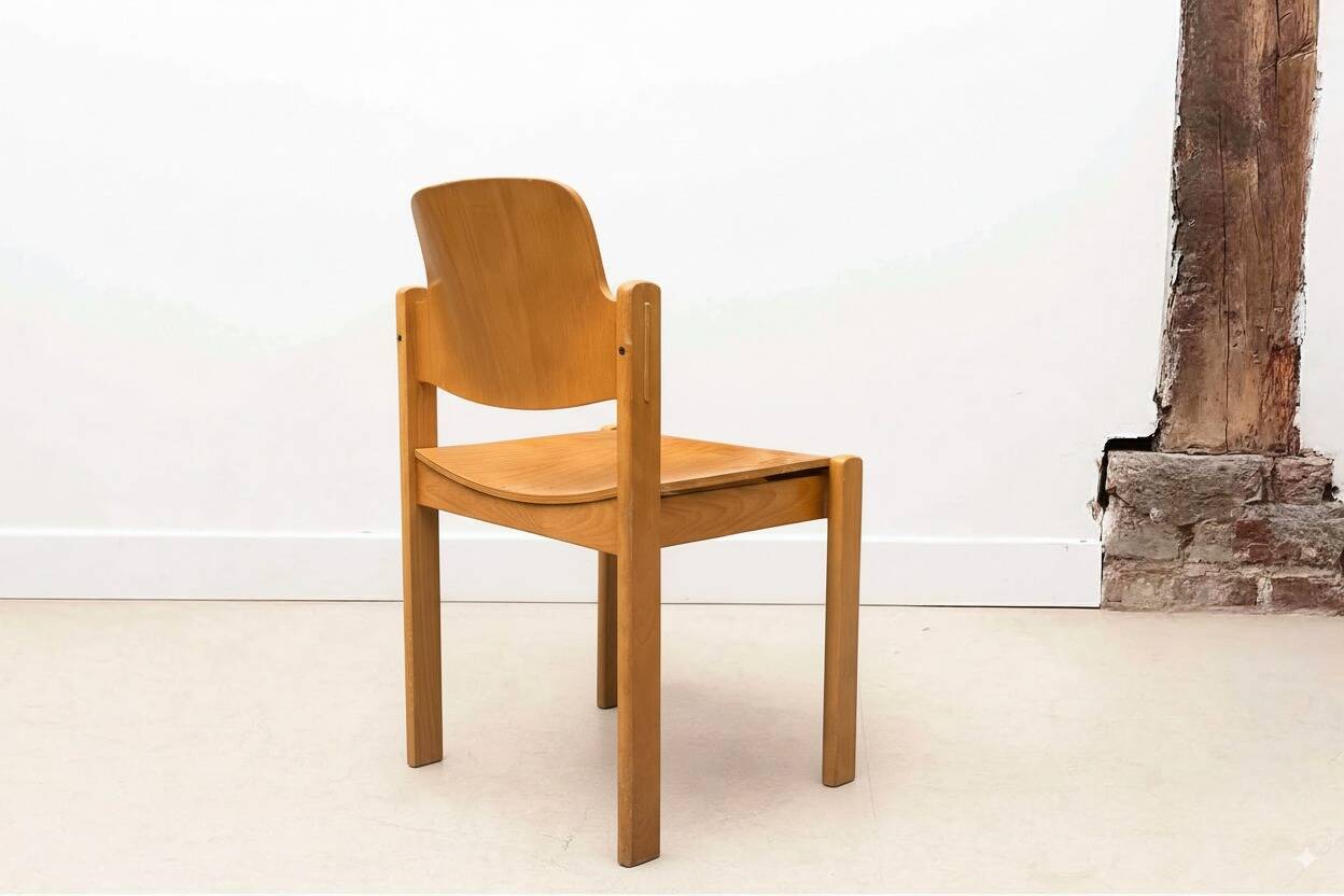 Scandinavian style "omega" beech chair