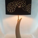 "Concorde" lamp vintage white ceramic 1960