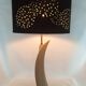 "Concorde" lamp vintage white ceramic 1960