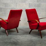 Paire de fauteuils 6952 par Jaroslav Smidek pour Ton, ex Tchécoslovaquie