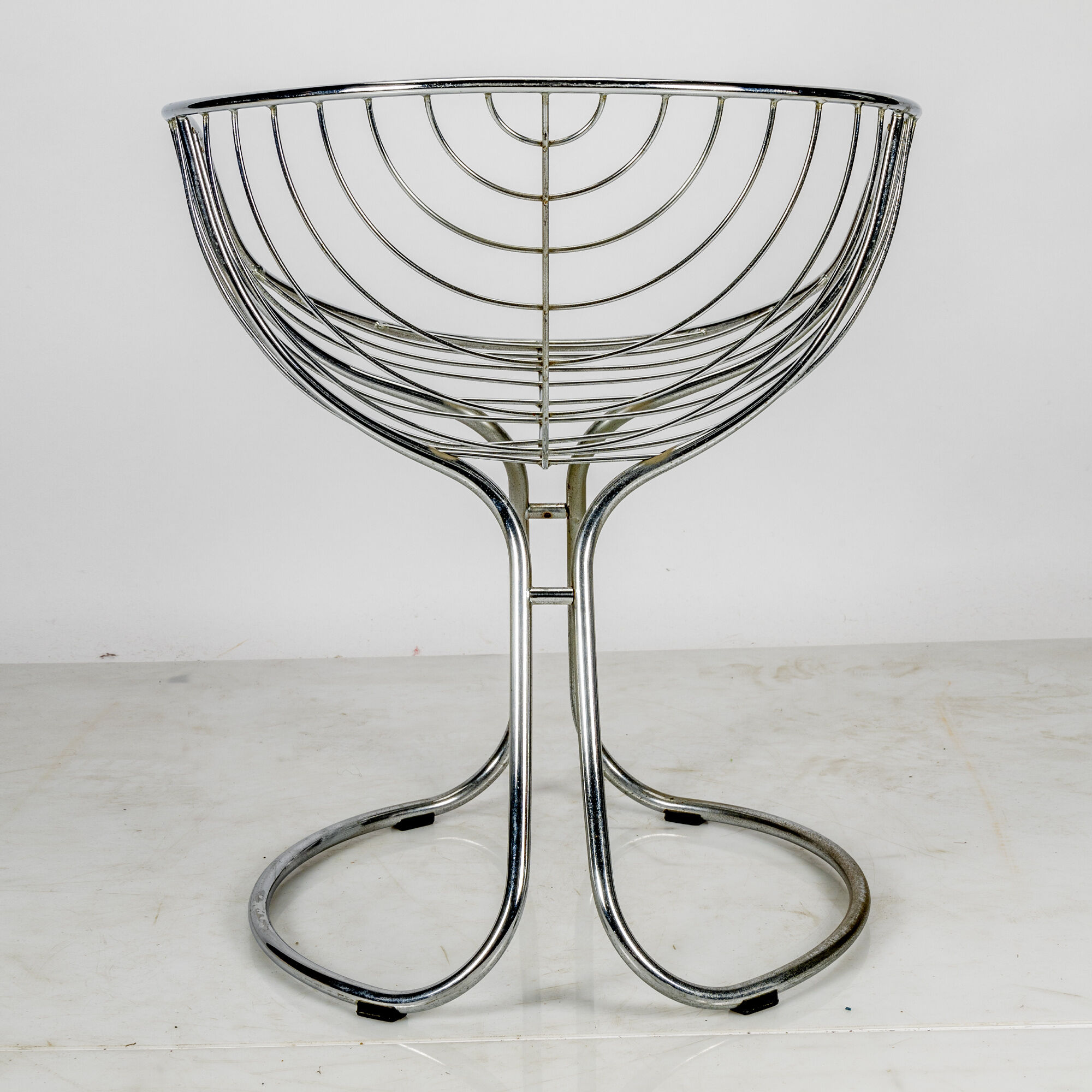 Chaise pan am chromée par Gastone Rinaldi pour rima