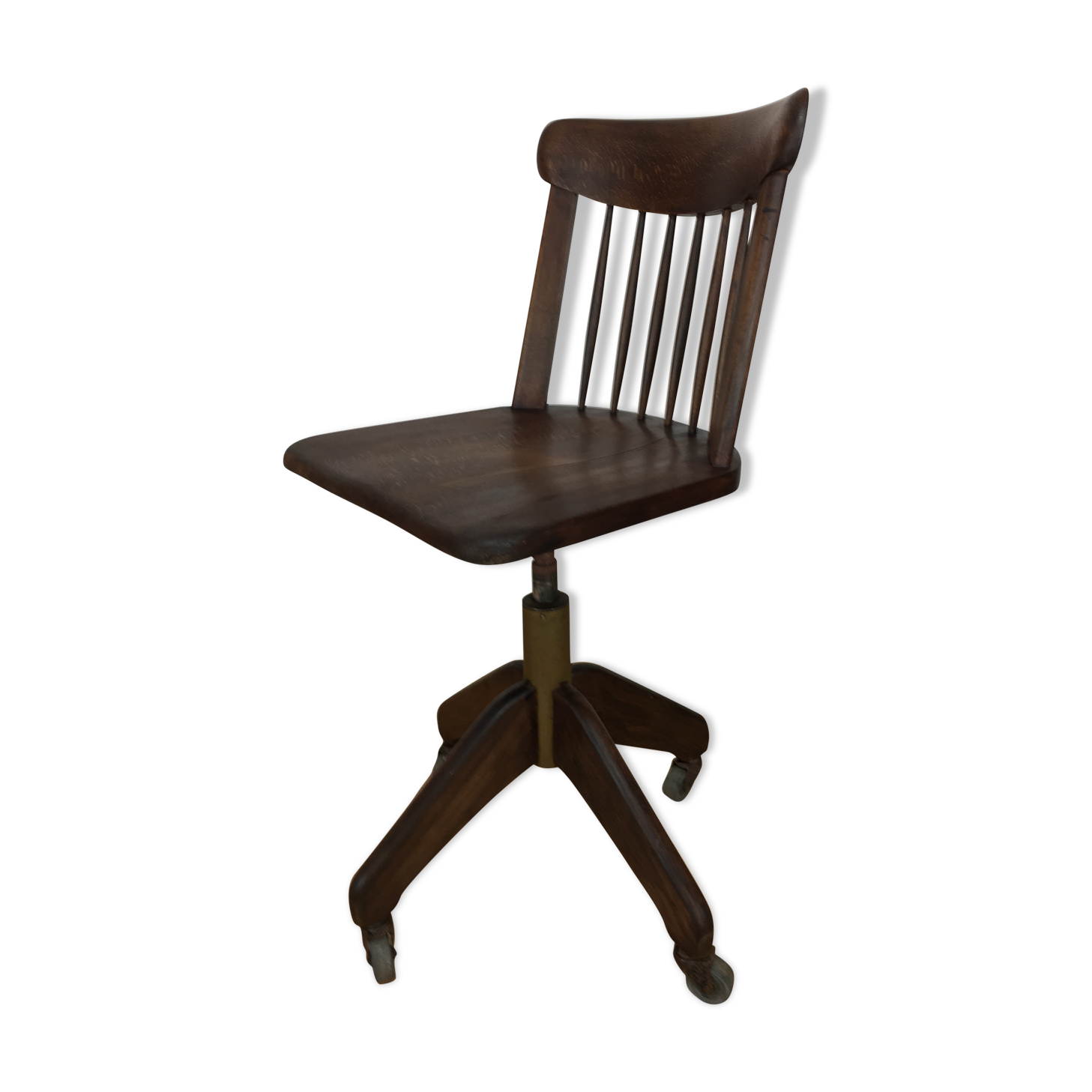 American office chair by Stoll Giroflex, wood