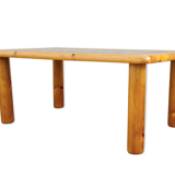 Italian pine and glass coffee table