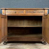 Renaissance walnut buffet has plenty sculpture decorations