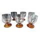 Verre à liqueur vintage à facettes
