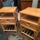 Pair of sofa ends rattan bedside tables