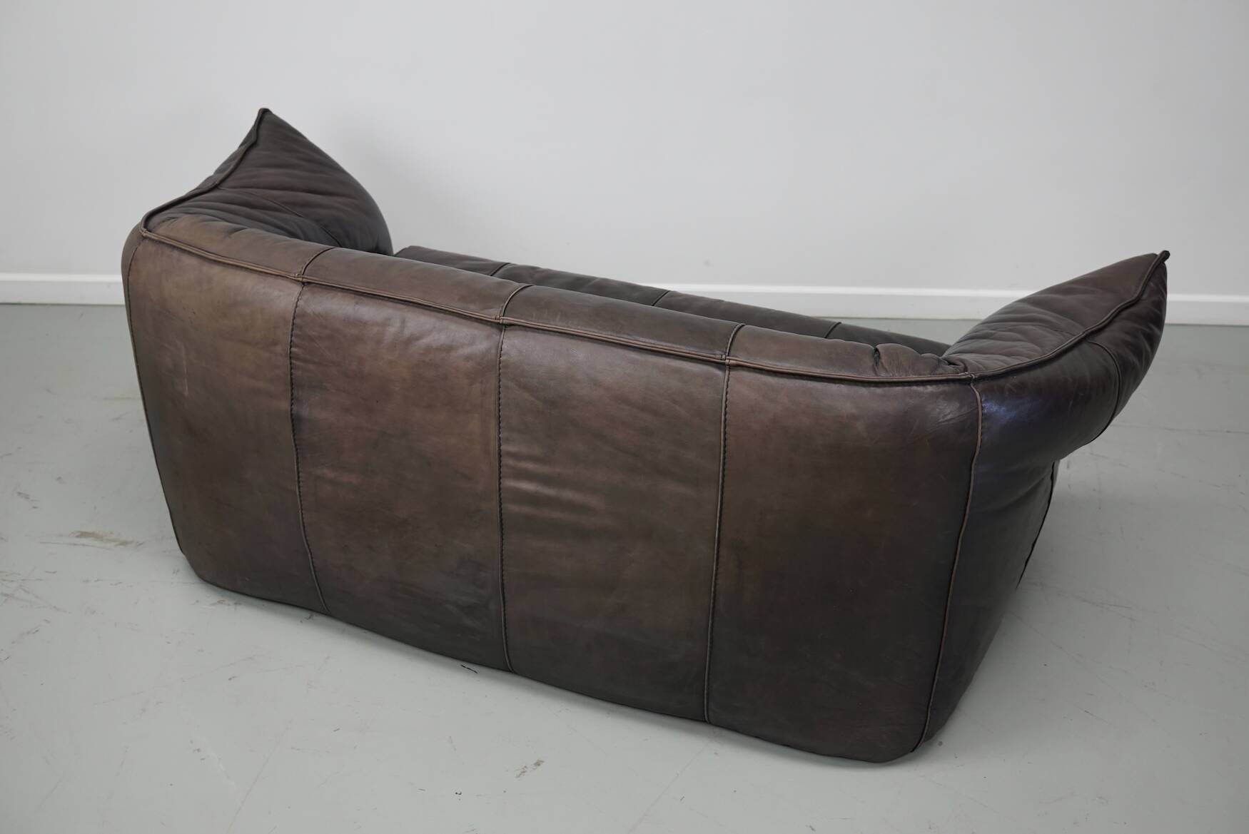 Brown Leather Andes Sofa by Gerard van den Berg for Montis, 1970s