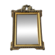 Large Louis XVI style mirror in gilded wood and stucco – 19th century