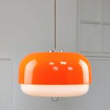 Rare XXL Orange Medusa Pendant Lamp from Guzzini, 1970s