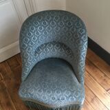 Pair toad armchairs