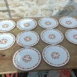 10 vintage Scania dessert plates