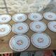 10 vintage Scania dessert plates