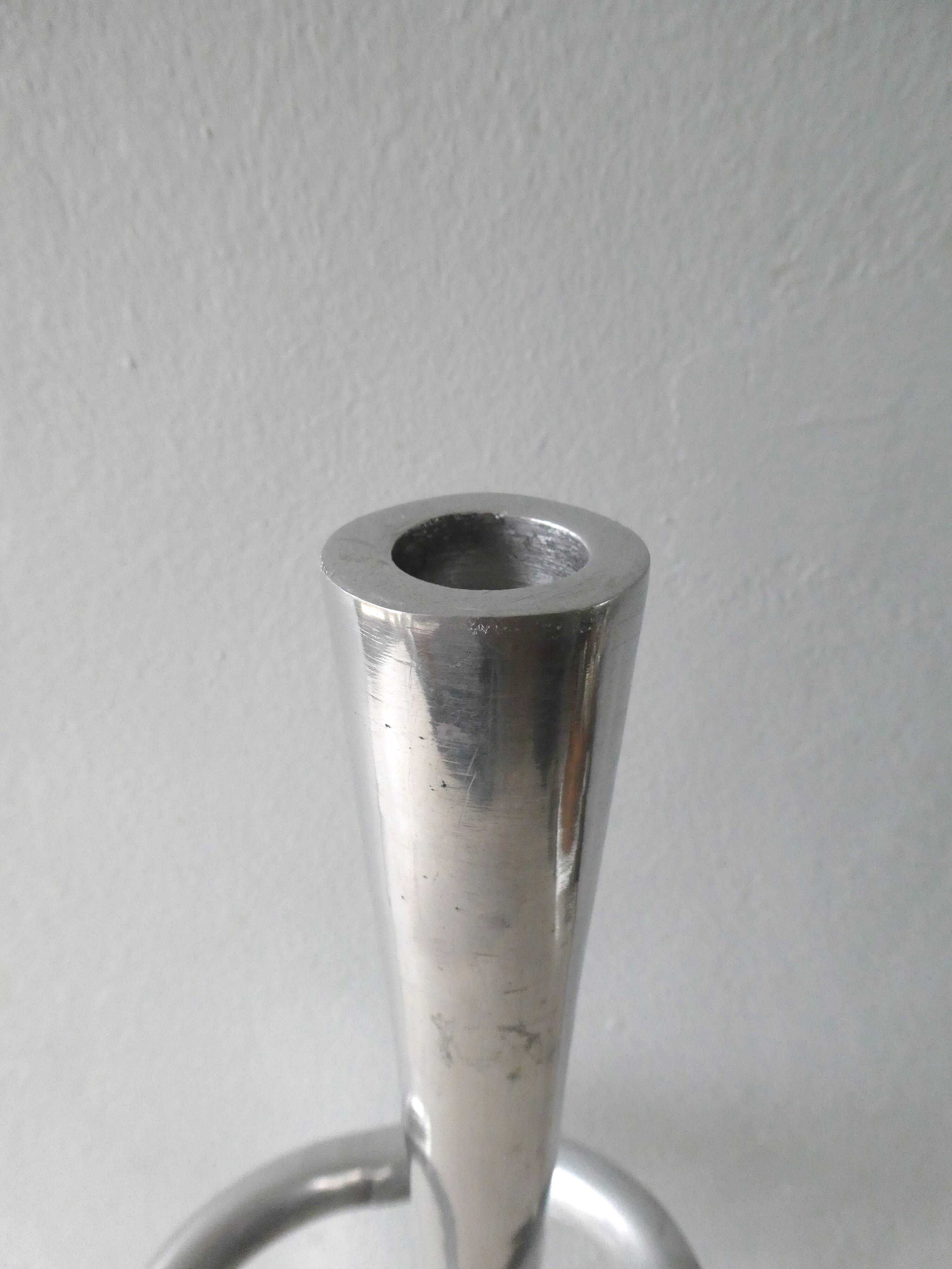 Cast aluminum in the 1970s large candlestick