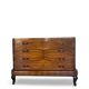 Commode italienne Art déco en ronce de noyer, années 1930
