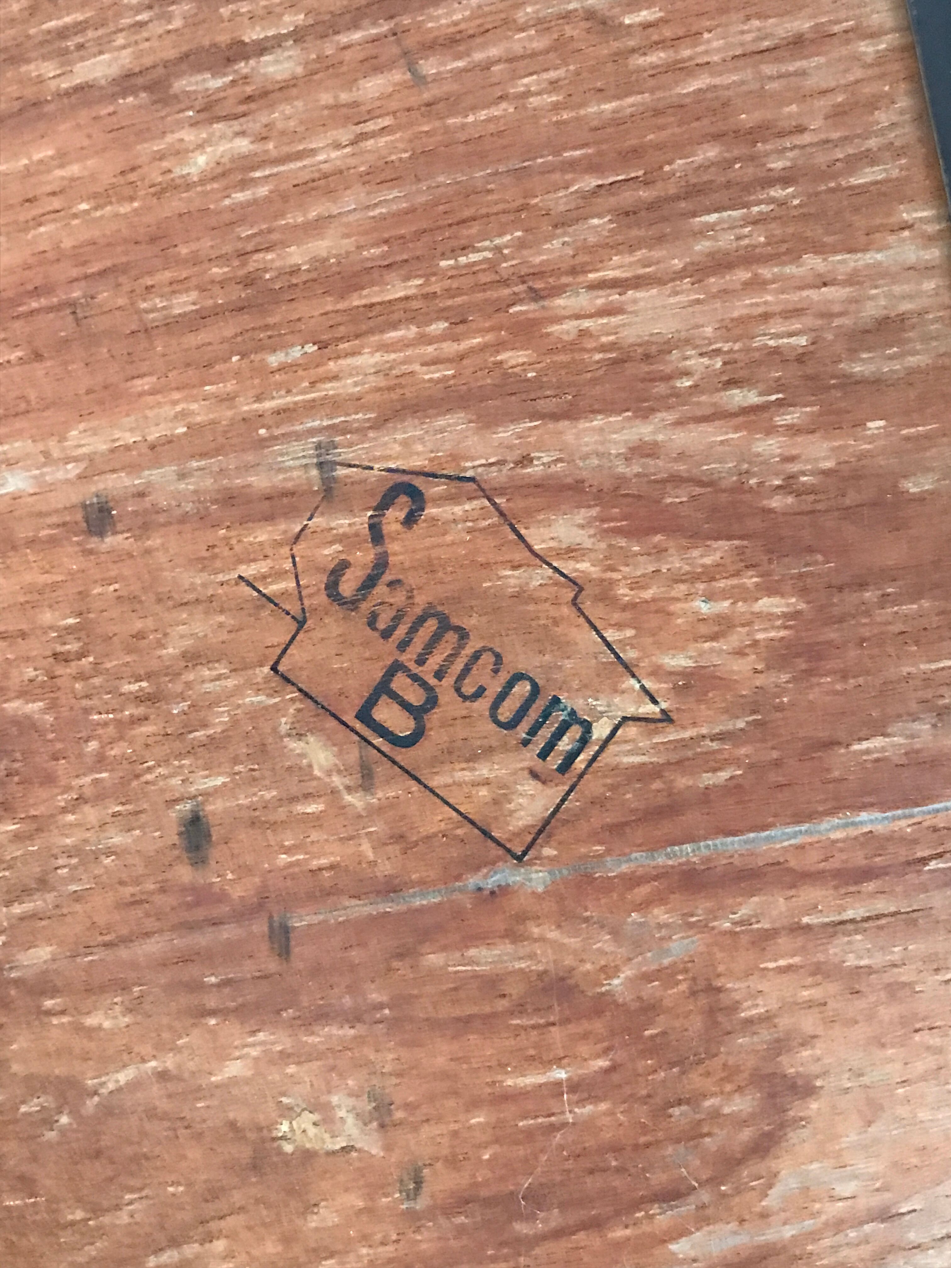 Scandinavian table Samcom design Arne Hovmand Olsen Denmark 60s