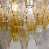 Mid-Century Murano Glass Chandelier "Polyhedr" by Carlo Scarpa for Venini, Italy, 1960s