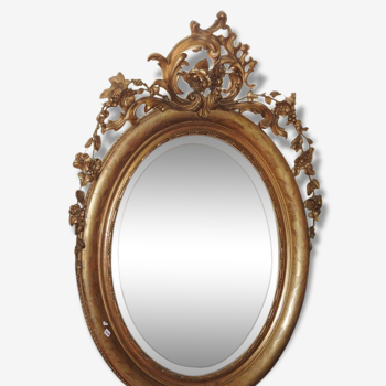 Miroir encadrement doré époque Napoléon III